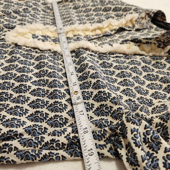 Tori Burch Tunic Top Size 8 Embellished Fringe And Beaded Accents Side Zip - Picture 3 of 16